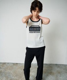 GRACE CONTINENTAL ラメニットノースリーブ