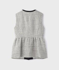 GRACE CONTINENTAL ツイードペプラムベスト