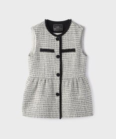 GRACE CONTINENTAL ツイードペプラムベスト