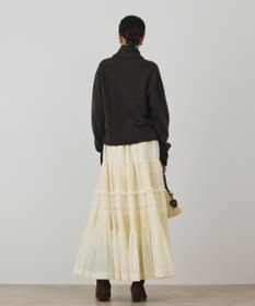 GRACE CONTINENTAL ピンタックティアードスカート