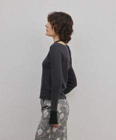 GRACE CONTINENTAL バイカラーリブニットトップ