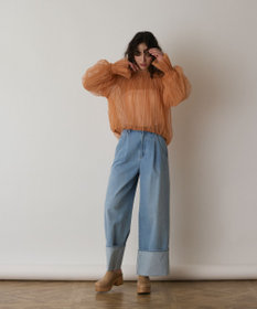 GRACE CONTINENTAL チュールプリーツトップ