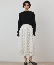 GRACE CONTINENTAL ドットチュールスカート