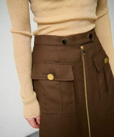 GRACE CONTINENTAL バイカラージップスカート