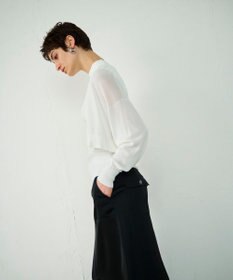 GRACE CONTINENTAL ショートドルマンニットカーディガン