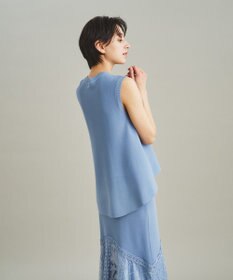 GRACE CONTINENTAL フラワーコードニットトップ