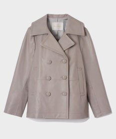 GRACE CONTINENTAL ラムレザーPコート