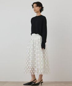 GRACE CONTINENTAL ドットチュールスカート