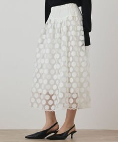 GRACE CONTINENTAL ドットチュールスカート
