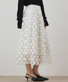 GRACE CONTINENTAL ドットチュールスカート