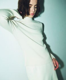 GRACE CONTINENTAL ビジューリブニットトップ