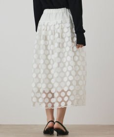 GRACE CONTINENTAL ドットチュールスカート