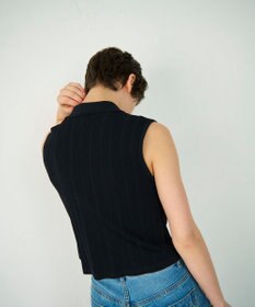 GRACE CONTINENTAL ダブルフロントニットジレ