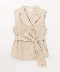 GRACE CONTINENTAL リネンタッチダブルブラウス