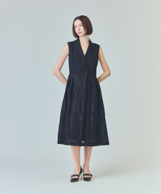 GRACE CONTINENTAL フラワージャガードテーラードレス