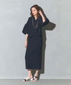 GRACE CONTINENTAL ジャージペンシルスカート ブラック