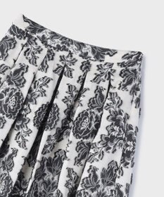 GRACE CONTINENTAL ダマスクジャガードタックスカート