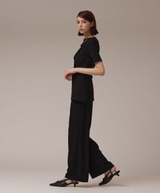 GRACE CONTINENTAL ラメリブジャージパンツ