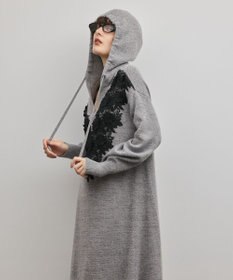 GRACE CONTINENTAL ケミカルレースニットワンピース