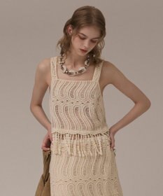 GRACE CONTINENTAL クロシェレースキャミ