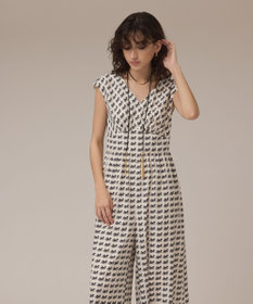 GRACE CONTINENTAL ホースプリントサロペット キナリ