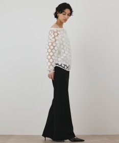 GRACE CONTINENTAL ドットチュールトップ