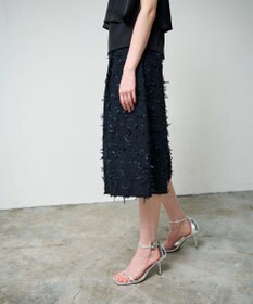 GRACE CONTINENTAL リボンヤーンフレアパンツ