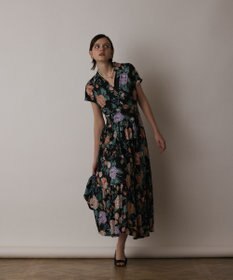 GRACE CONTINENTAL アンティークフラワープリントワンピース