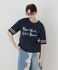 GRACE CONTINENTAL カレッジロゴプリントTシャツ