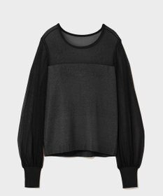 GRACE CONTINENTAL ラメコンビシアーニット