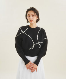 【超美品】グレースコンチネンタル　定価29700円　スタービジューパールニット 超美品】グレースコンチネンタル 定価29700円 スタービジュー