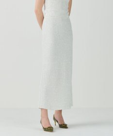 GRACE CONTINENTAL シャイニーニットロングスカート