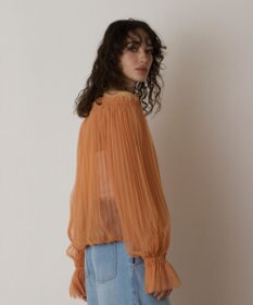 GRACE CONTINENTAL チュールプリーツトップ