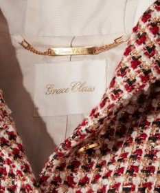 GRACE CONTINENTAL ツイードフードコート