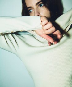 GRACE CONTINENTAL ビジューリブニットトップ