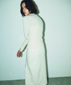 GRACE CONTINENTAL ビジューリブニットトップ