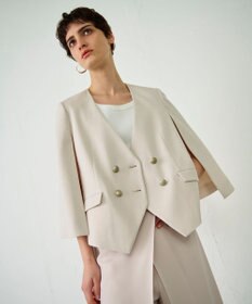 GRACE CONTINENTAL ケープスリーブジャケット