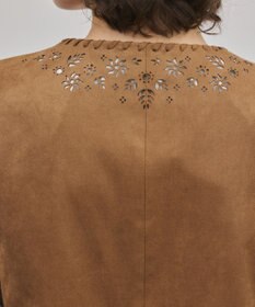 GRACE CONTINENTAL フェイクスウェードジレ