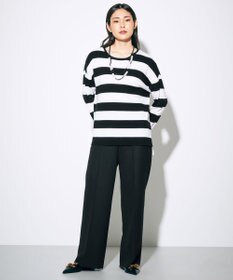 GRACE CONTINENTAL ウールストレッチセミワイドパンツ