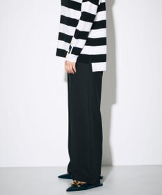 GRACE CONTINENTAL ウールストレッチセミワイドパンツ