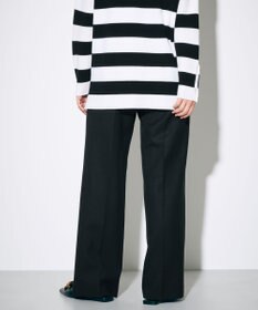 GRACE CONTINENTAL ウールストレッチセミワイドパンツ
