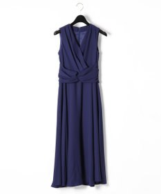 GRACE CONTINENTAL カシュクールドレス ネイビー