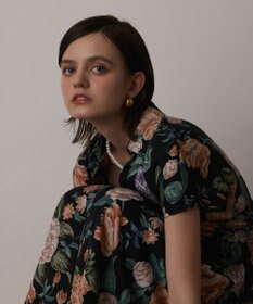 GRACE CONTINENTAL アンティークフラワープリントワンピース