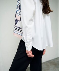 GRACE CONTINENTAL マリンスカーフコンビシャツ