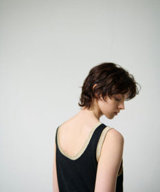 GRACE CONTINENTAL ラメニットノースリーブ