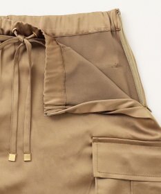 GRACE CONTINENTAL サテンミリタリーロングスカート