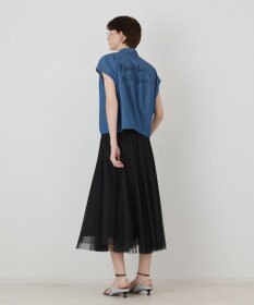 GRACE CONTINENTAL シアーデニムドルマントップ