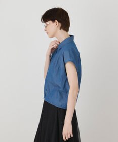 GRACE CONTINENTAL シアーデニムドルマントップ