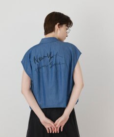 GRACE CONTINENTAL シアーデニムドルマントップ
