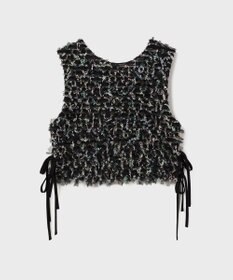 GRACE CONTINENTAL フリンジチュールベスト